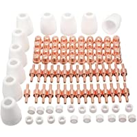 100 pcs LG-40 PT-31 Corte de Plasma de aire Electrodos de Boquillas Plasma CUT40 CUT50 Punta de Boquilla de Plasma…
